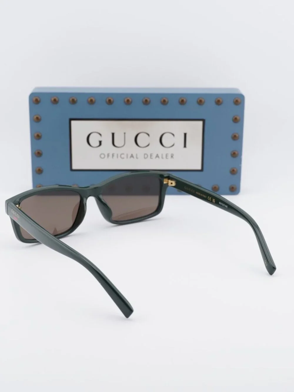 Gucci GG1986SA 003 Rectangle Sunglasses - Green/Brown